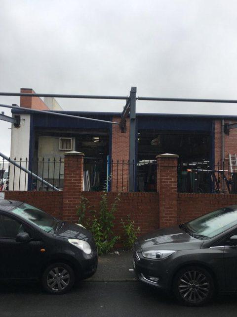 Manchester Metal Building Steel Frame Canopy - Elite Portal Frames MANCHESTER STEEL